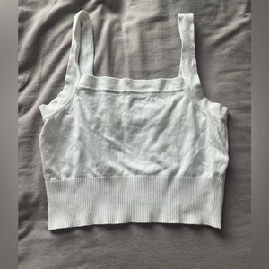 Garage white tank top